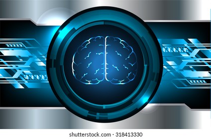 Dark blue color Light Abstract Technology background for computer graphic website internet and business. vector illustration. infographics. motion move blur.neon. pixel. Brainstorm, Brain. Bulb Ideas