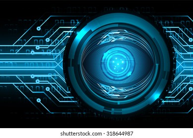 Dark blue color Light Abstract Technology background for computer graphic website internet and business. circuit. vector illustration. infographics. motion move blur.neon. pixel. eye