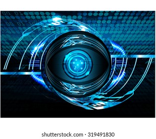 Dark blue color Light Abstract Technology background for computer graphic website internet and business. circuit. vector illustration. infographics. motion move blur.neon. pixel. eye