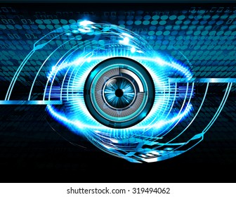 Dark blue color Light Abstract Technology background for computer graphic website internet and business. circuit. vector illustration. infographics. motion move blur.neon. pixel. eye