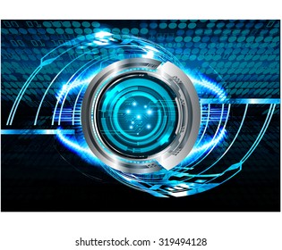 Dark blue color Light Abstract Technology background for computer graphic website internet and business. circuit. vector illustration. infographics. motion move blur.neon. pixel. eye