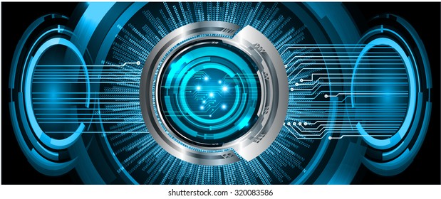 Dark blue color Light Abstract Technology background for computer graphic website internet and business. circuit. vector illustration. infographics. motion move blur.neon. pixel. eye