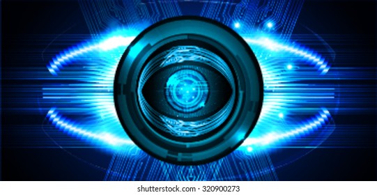 Dark blue color Light Abstract Technology background for computer graphic website internet and business. circuit. vector illustration. infographics. motion move blur.neon. pixel. eye