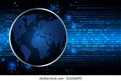 Dark blue color Light Abstract Technology background for computer graphic website internet and business. circuit. vector illustration. infographics. motion move blur.neon. World Map, Global