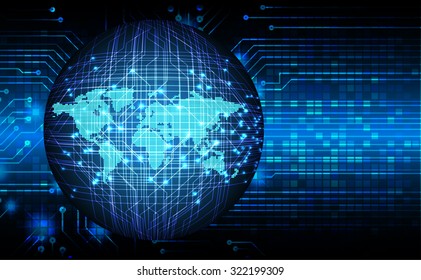 Dark blue color Light Abstract Technology background for computer graphic website internet and business. circuit. vector illustration. infographics. motion move blur.neon. World Map, Global