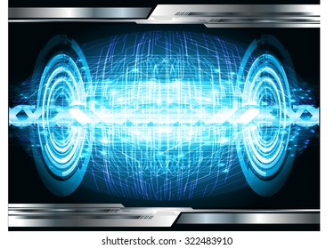Dark blue color Light Abstract Technology background for computer graphic website internet and business. circuit. vector illustration. infographics. motion move blur.neon. pixel.