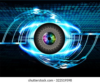 Dark blue color Light Abstract Technology background for computer graphic website internet and business. circuit. vector illustration. infographics. motion move blur.neon. pixel. eye