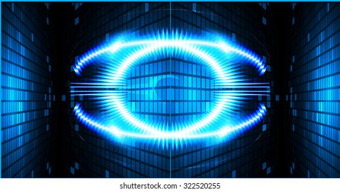 Dark blue color Light Abstract Technology background for computer graphic website internet and business. circuit. vector illustration. infographics. motion move blur.neon. pixel. 