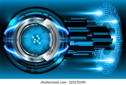 Dark blue color Light Abstract Technology background for computer graphic website internet and business. circuit. vector illustration. infographics. motion move blur.neon. pixel. eye