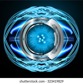 Dark blue color Light Abstract Technology background for computer graphic website internet and business. circuit. vector illustration. infographics. motion move blur.neon. pixel. eye