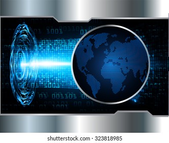 Dark blue color Light Abstract Technology background for computer graphic website internet and business.circuit.vector illustration.infographics. motion move blur.neon. pixel. silver World Map, Global