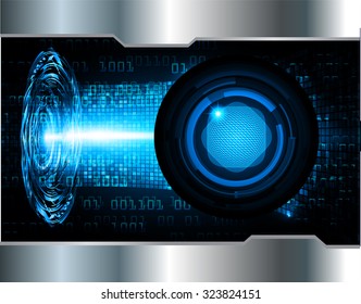 Dark blue color Light Abstract Technology background for computer graphic website internet and business. circuit. vector illustration. infographics. motion move blur.neon. pixel. eye. silver
