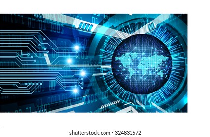 Dark blue color Light Abstract Technology background for computer graphic website internet and business.circuit.vector illustration.infographics. motion move blur.neon. pixel. World Map, Global