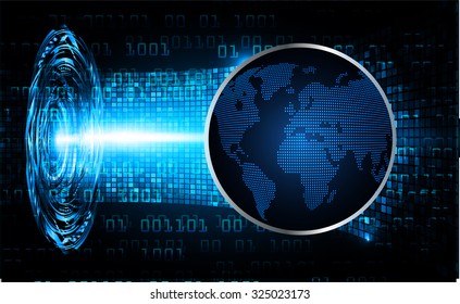 Dark blue color Light Abstract Technology background for computer graphic website internet and business. circuit. vector illustration. infographics. motion move blur.neon. pixel. World Map, Global.