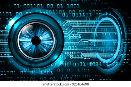 Dark blue color Light Abstract Technology background for computer graphic website internet and business. circuit. vector illustration. infographics. motion move blur.neon. pixel. eye