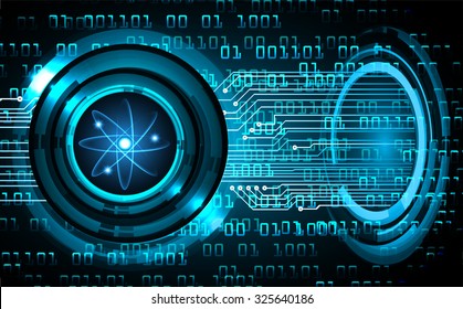 Dark blue color Light Abstract Technology background for computer graphic website internet business. vector illustration. infographics. motion move.neon. pixel. molecule atom electron neutron nuclear.