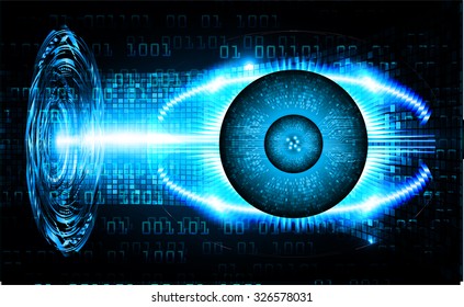 Dark blue color Light Abstract Technology background for computer graphic website internet business. vector illustration. infographics. motion move.neon. pixel. eye