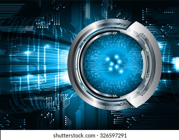 Dark blue color Light Abstract Technology background for computer graphic website internet business. vector illustration. infographics. motion move.neon. pixel. eye