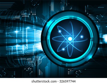 dark blue color Light Abstract Technology background for computer graphic website internet and business. illustration. infographics.binary code.www.vector.Spark.molecule atom electron neutron nuclear.