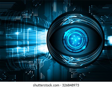 Dark blue color Light Abstract Technology background for computer graphic website internet business. vector illustration. infographics. motion move.neon. pixel. eye
