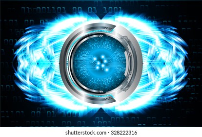Dark blue color Light Abstract Technology background for computer graphic website internet business. vector illustration. infographics. motion move.neon. pixel. eye