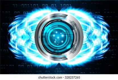 Dark blue color Light Abstract Technology background for computer graphic website internet business. vector illustration. infographics. motion move.neon. pixel. eye