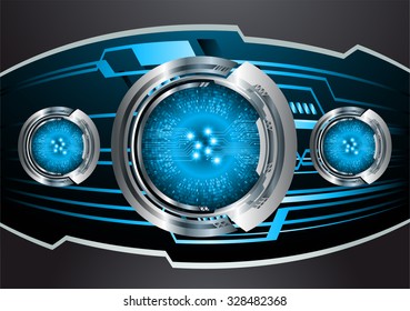 Dark blue color Light Abstract Technology background for computer graphic website internet business. vector illustration. infographics. motion move.neon. pixel. eye