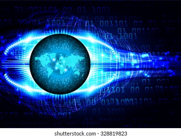Dark blue color Light Abstract Technology background for computer graphic website internet and business. circuit. vector illustration. infographics. motion move blur.neon. pixel. World Map, Global