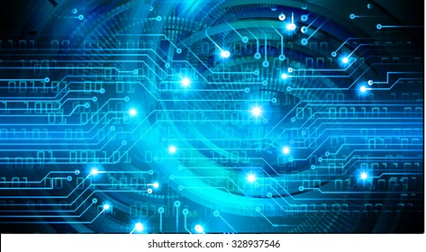 Dark blue color Light Abstract Technology background for computer graphic website internet and business.circuit.vector illustration.infographics. motion move.neon. pixel,