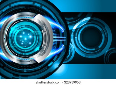 Dark blue color Light Abstract Technology background for computer graphic website internet and business.circuit.vector illustration.infographics. motion move.neon. pixel, eye