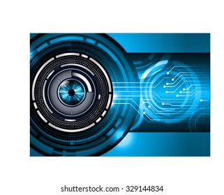 Dark blue color Light Abstract Technology background for computer graphic website internet and business.circuit.vector illustration.infographics. motion move.neon. pixel, eye