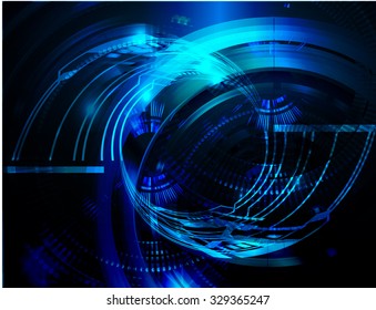 Dark blue color Light Abstract Technology background for computer graphic website internet business. vector illustration. infographics. motion move.neon. pixel.