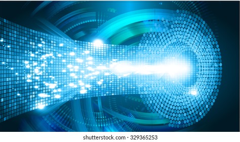 Dark blue color Light Abstract Technology background for computer graphic website internet business. vector illustration. infographics. motion move.neon. pixel.