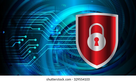 Dark blue color Light Abstract Technology background for computer graphic website internet and business. circuit. vector illustration. infographics. motion move blur.neon. pixel. lock, key, Padlock