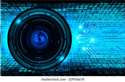Dark blue color Light Abstract Technology background for computer graphic website internet and business.circuit.vector illustration.infographics. motion move.neon. pixel, eye