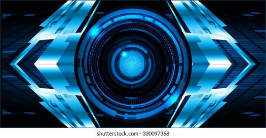 Dark blue color Light Abstract Technology background for computer graphic website internet and business.circuit.vector illustration.infographics. motion move.neon. pixel, eye