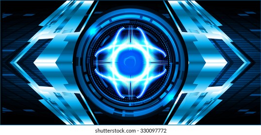 Dark blue color Light Abstract Technology background for computer graphic website internet and business.circuit.vector illustration.infographics. motion move.neon. pixel, eye