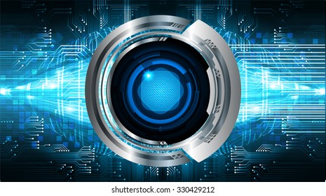 Dark blue color Light Abstract Technology background for computer graphic website internet and business.circuit.vector illustration.infographics. motion move.neon. pixel, eye