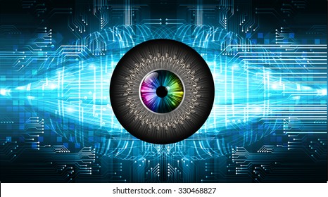 Dark blue color Light Abstract Technology background for computer graphic website internet and business.circuit.vector illustration.infographics. motion move.neon. pixel, eye