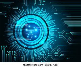 Dark blue color Light Abstract Technology background for computer graphic website internet and business.circuit.vector illustration.infographics. motion move.neon. pixel, eye