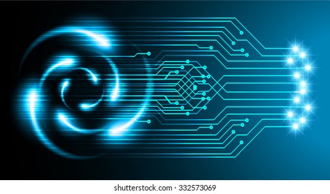 Dark blue color Light Abstract Technology background for computer graphic website internet business. illustration. infographics. motion move blur.neon. pixel. molecule atom electron neutron nuclear