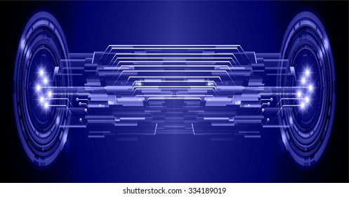 dark blue color Light Abstract Technology background for computer graphic website internet and business. circuit. vector illustration. abstract. infographics. motion move blur.neon. pixel