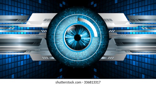 dark blue color Light Abstract Technology background for computer graphic website internet and business. circuit. vector illustration. abstract digital . silver. infographics. Spark. eye. eyeball
