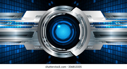 dark blue color Light Abstract Technology background for computer graphic website internet and business. circuit. vector illustration. abstract digital . silver. infographics. Spark. eye. eyeball