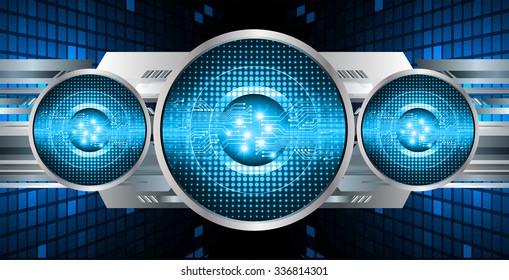 dark blue color Light Abstract Technology background for computer graphic website internet and business. circuit. vector illustration. abstract digital . silver. infographics. Spark. eye. eyeball