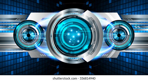 dark blue color Light Abstract Technology background for computer graphic website internet and business. circuit. vector illustration. abstract digital . silver. infographics. Spark. eye. eyeball
