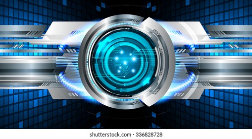 dark blue color Light Abstract Technology background for computer graphic website internet and business. circuit. vector illustration. abstract digital . silver. infographics. Spark. eye. eyeball