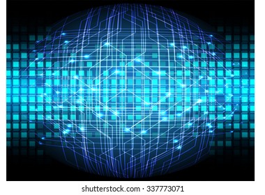 Dark blue color Light Abstract Technology background for computer graphic website internet and business.circuit.vector illustration.infographics. motion move.neon. pixel