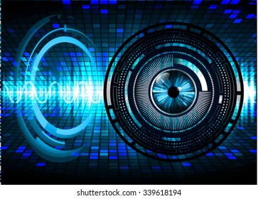dark blue color Light Abstract Technology background for computer graphic website internet and business. circuit. illustration. digital. infographics. binary code background. vector.one. zero.eye