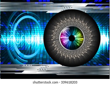 dark blue color Light Abstract Technology background for computer graphic website internet and business. circuit. illustration. digital. infographics. binary code background. vector.one. zero.eye